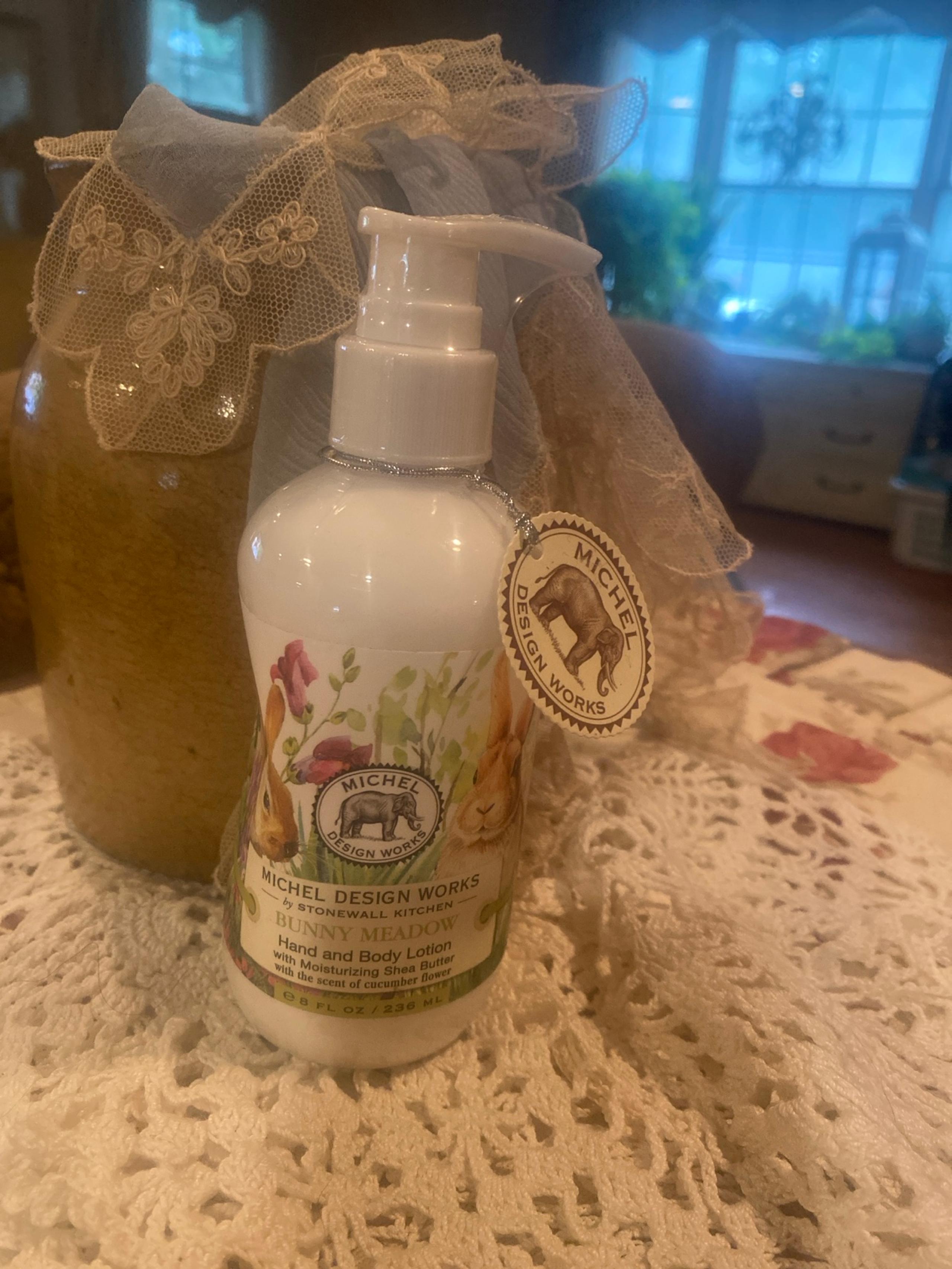 Michel Design Works Bunny Meadow Hand & Body Lotion 8 oz NEW