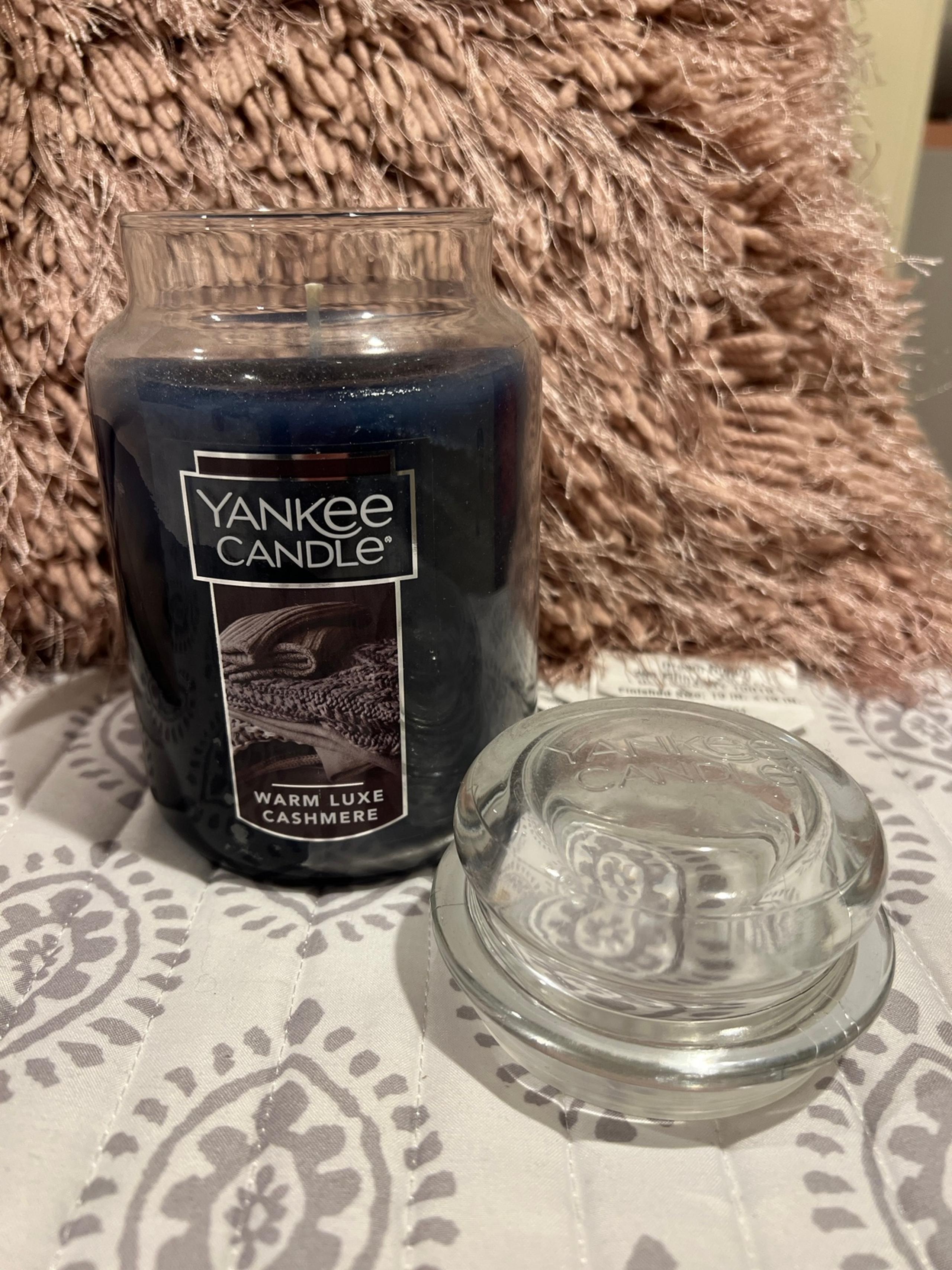 NEW 22oz yankee candle jar warm luxe cashmere