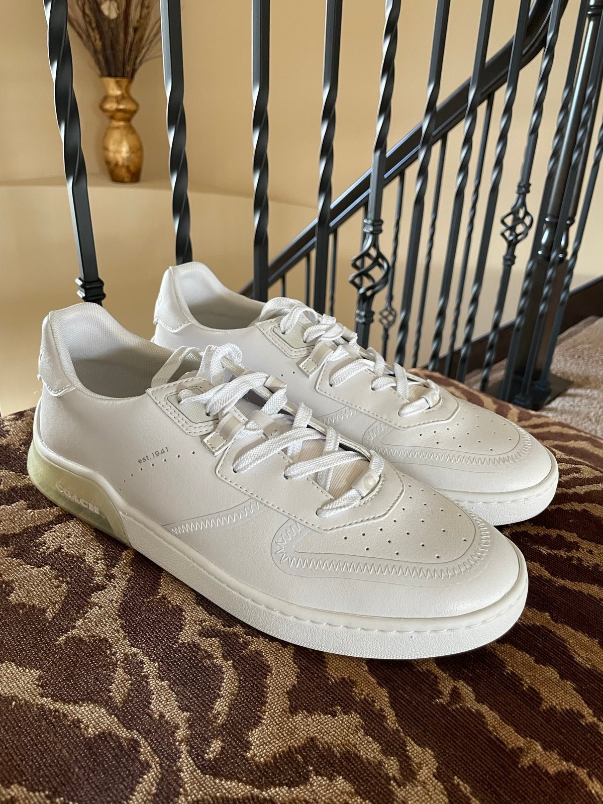 SPLENDID Womens White Padded Hickort Round Toe Platform Lace-Up Leather Sneakers  Shoes 10 M - Walmart.com