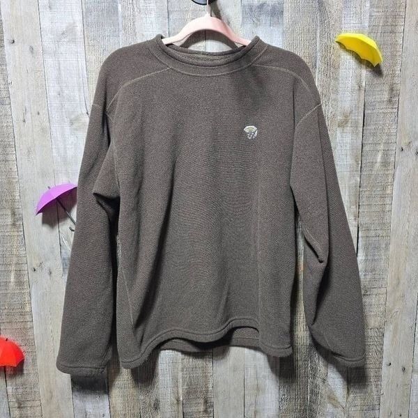 Mountain Hardwear Polartec Brown Fleece Pullover Sweatshirt Men's