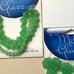 Vtg.Milk*Glass.Peach & Green