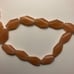Vtg.Milk*Glass.Peach & Green