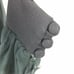 Vintage Little Black Dress Deep V neck, sheer sleeves 3 button cuff