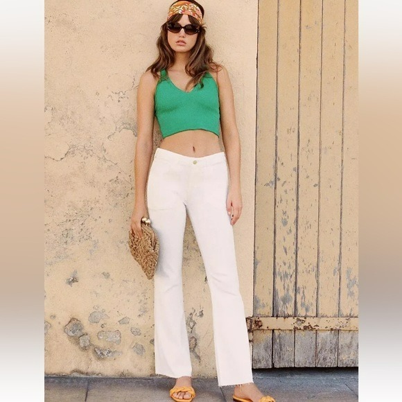 Anthropologie Pilcro The Icon Flare Raw Hem Jeans - Size 31