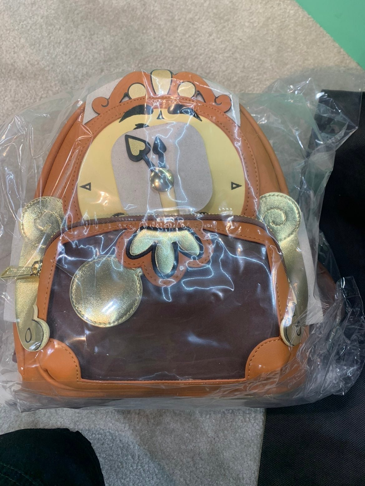 Disney Loungefly LA Con Beauty & Beast Cogsworth Cosplay Mini Backpack IN HAND