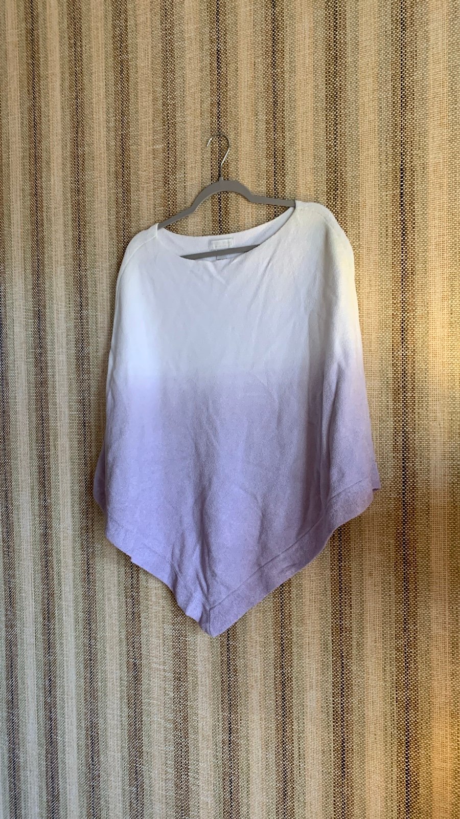 Barefoot Dreams Poncho Sweater One Size Plus Women’s Pullover Winter Purple