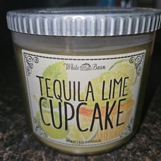 Extremely RARE Tequila Lime Cupcake 3wick Candle by White Barn