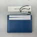 Marc Jacobs Blue Pebbled Leather Card Wallet Women's Accessories NWT