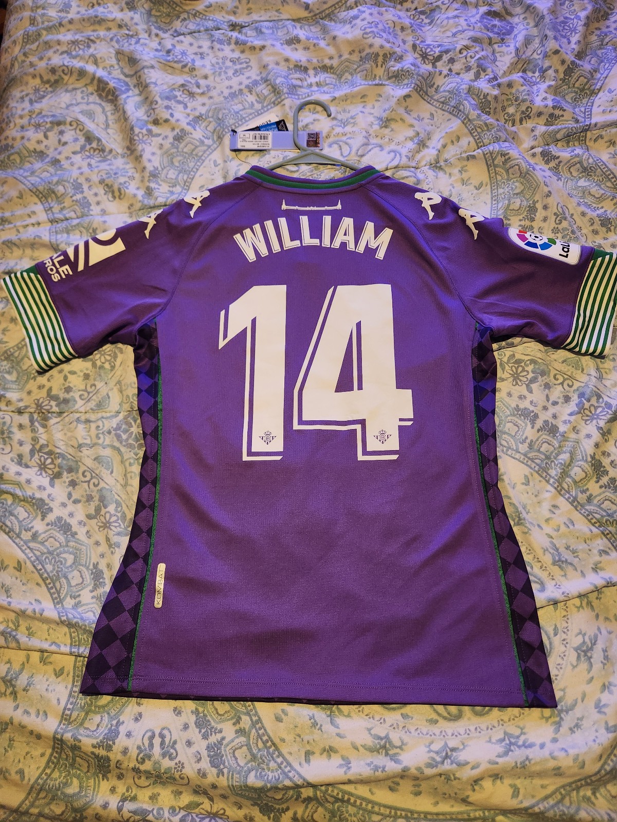 BNWT Real Betis 2020/2021 Spain William Away Soccer Jersey Size M