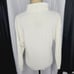 Vintage 80s Chunky Knit Mock Neck White Sweater