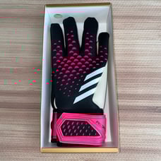 ADIDAS PREDATOR LEAGUE GOALKEEPER GLOVE HN7993 BLACK/TEAM SHOCK PINK Size 12