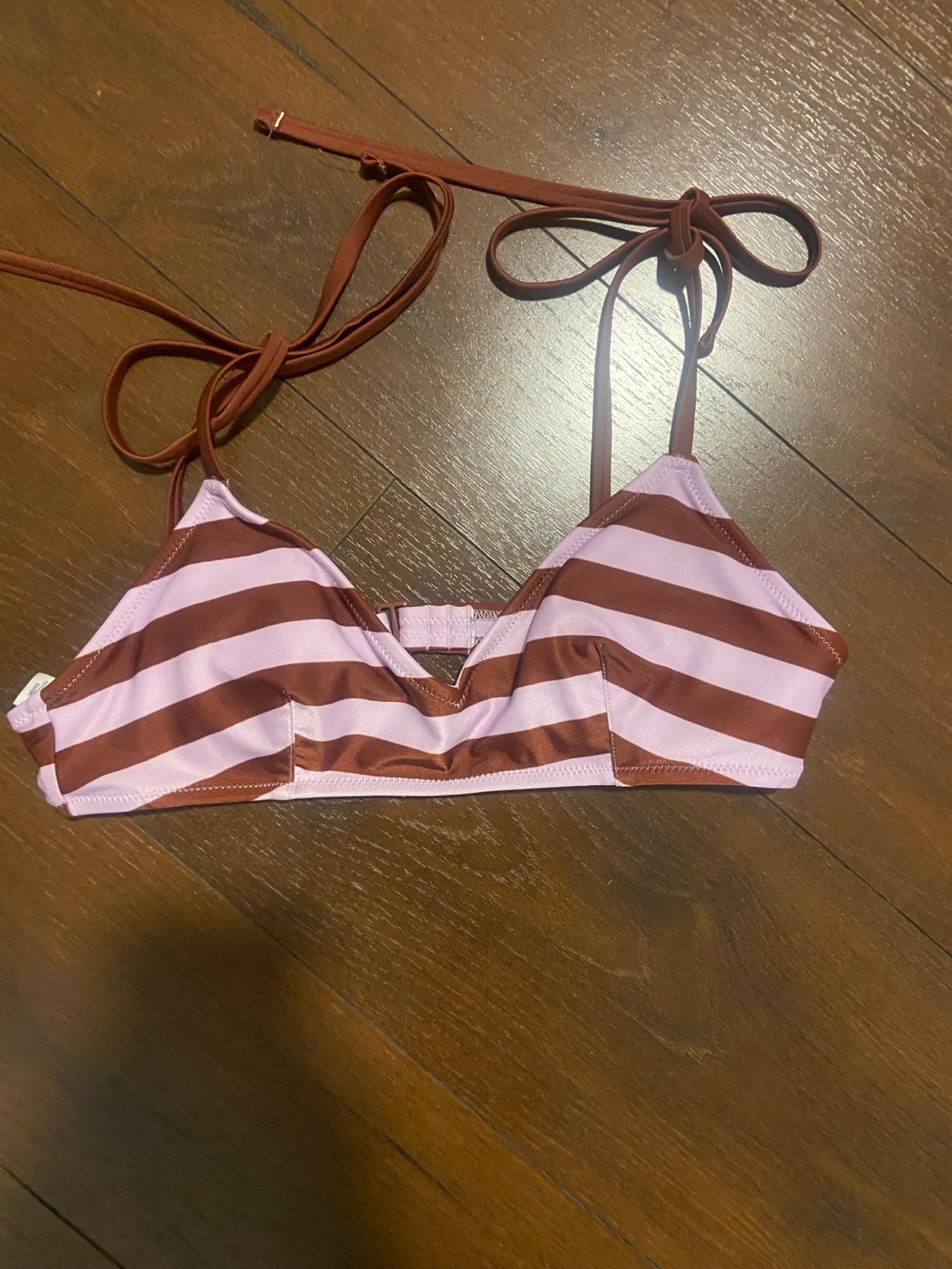 Aerie scoop bikini top women swim small halter bathing suit beach