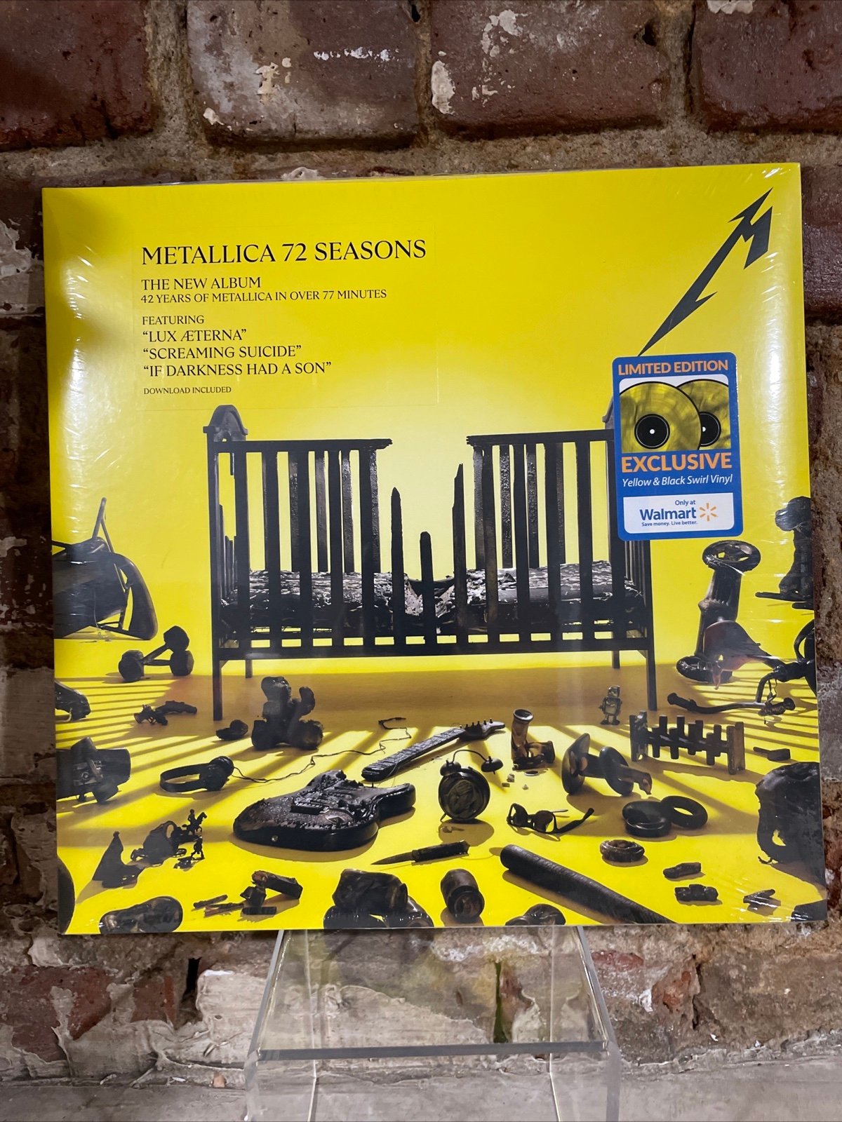 Metallica 72 Seasons Limited Edition Yellow/Black Vinyl 2 LP NEW/SEALED Walmart