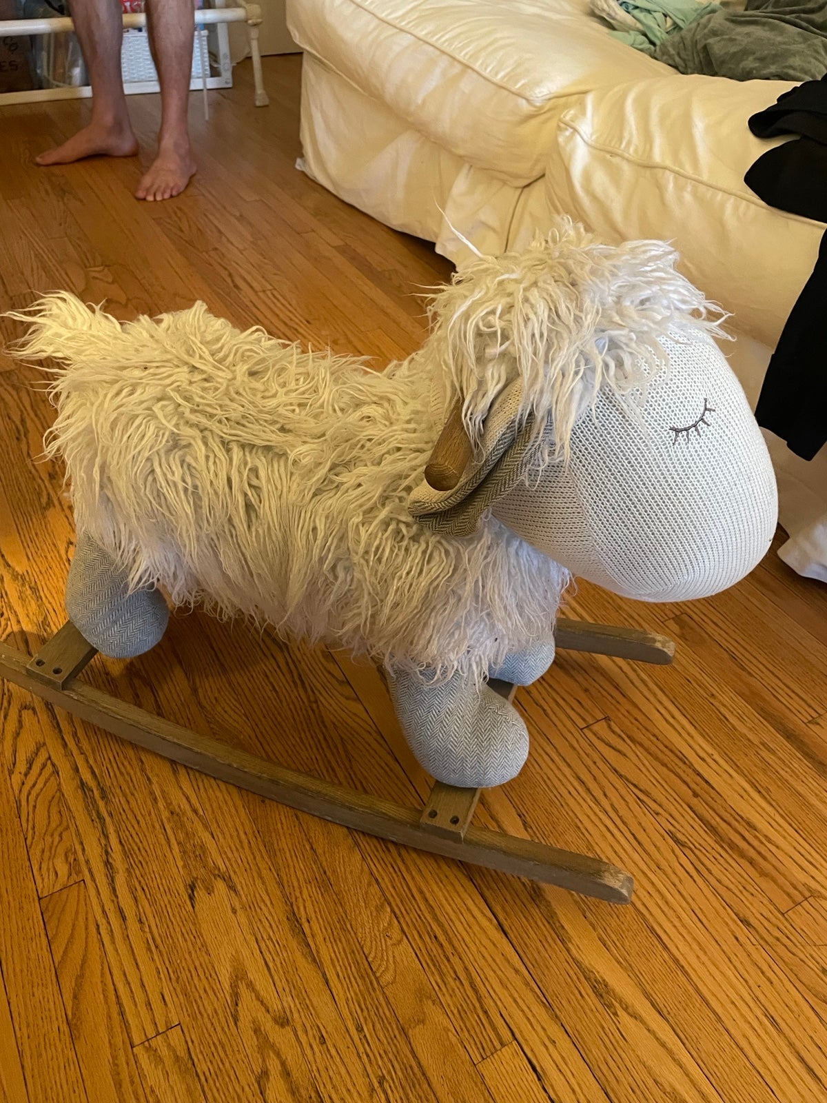 Baby Lamb Rocker Restoration Hardware like new