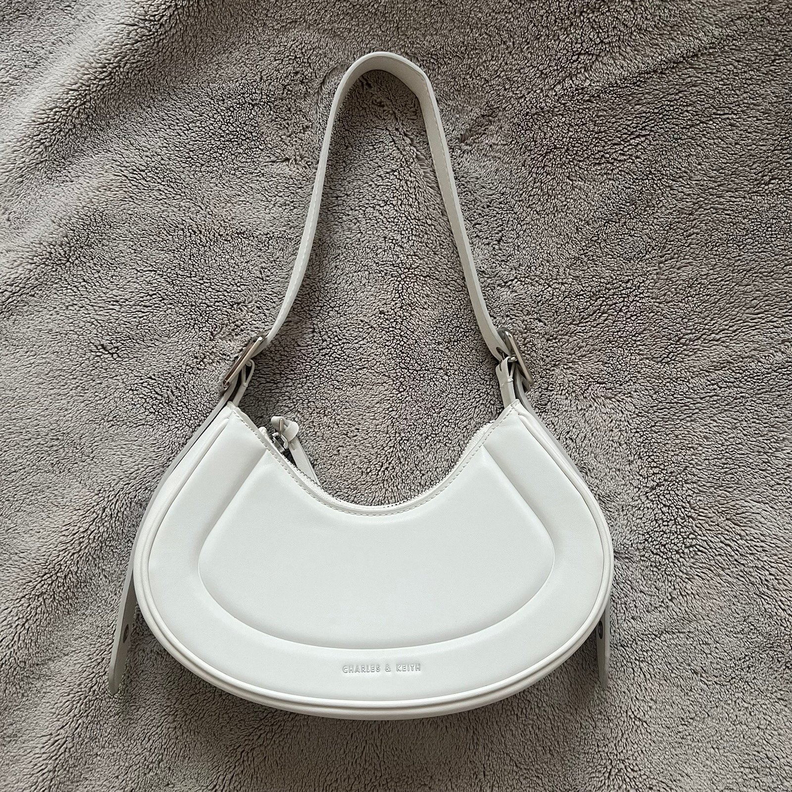 Charles and Keith Petra Curved Shoulder Bag