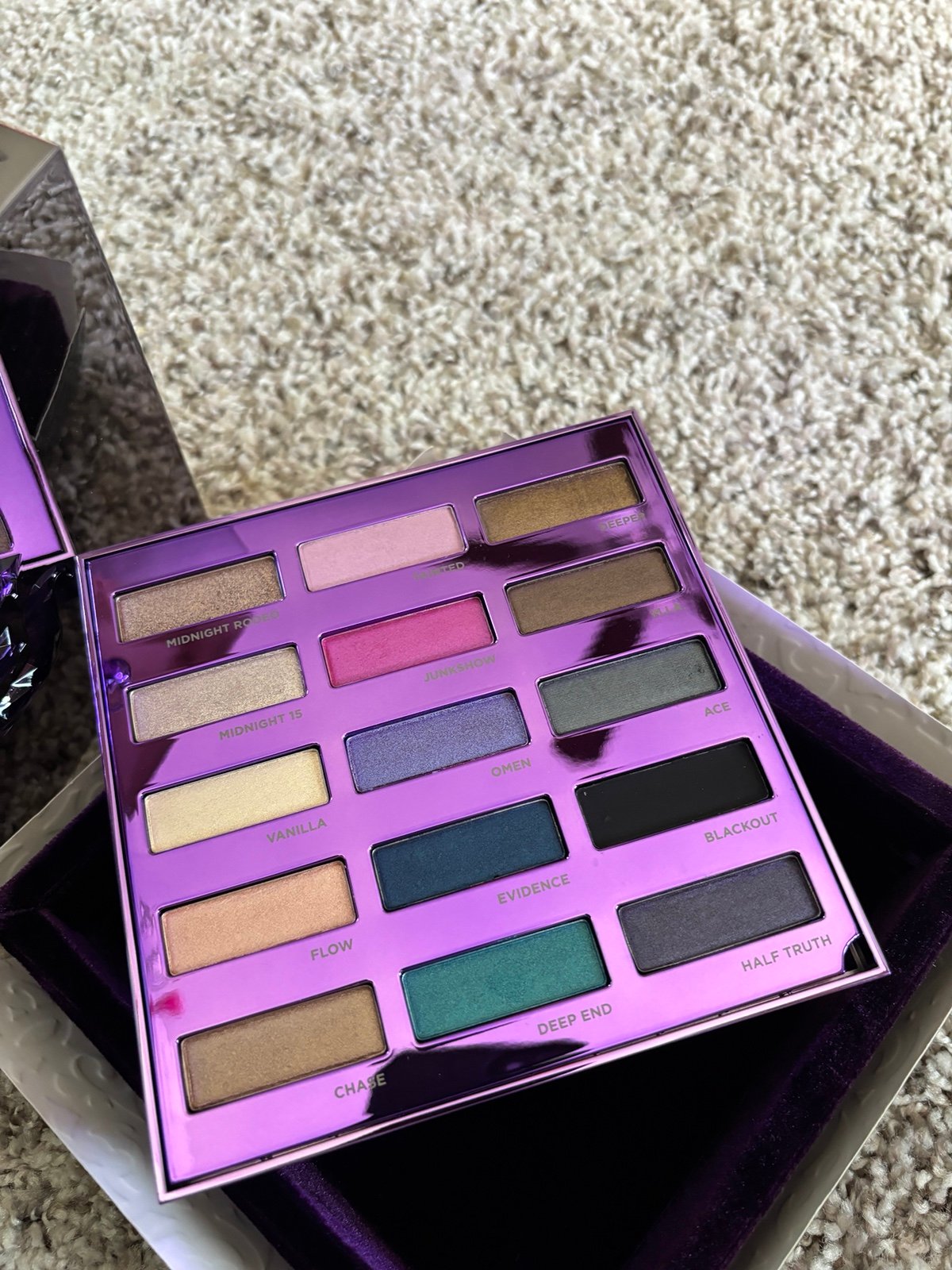 Urban Decay 15 Year Anniversary Eyshadow Palette Collection, very htf. RARE