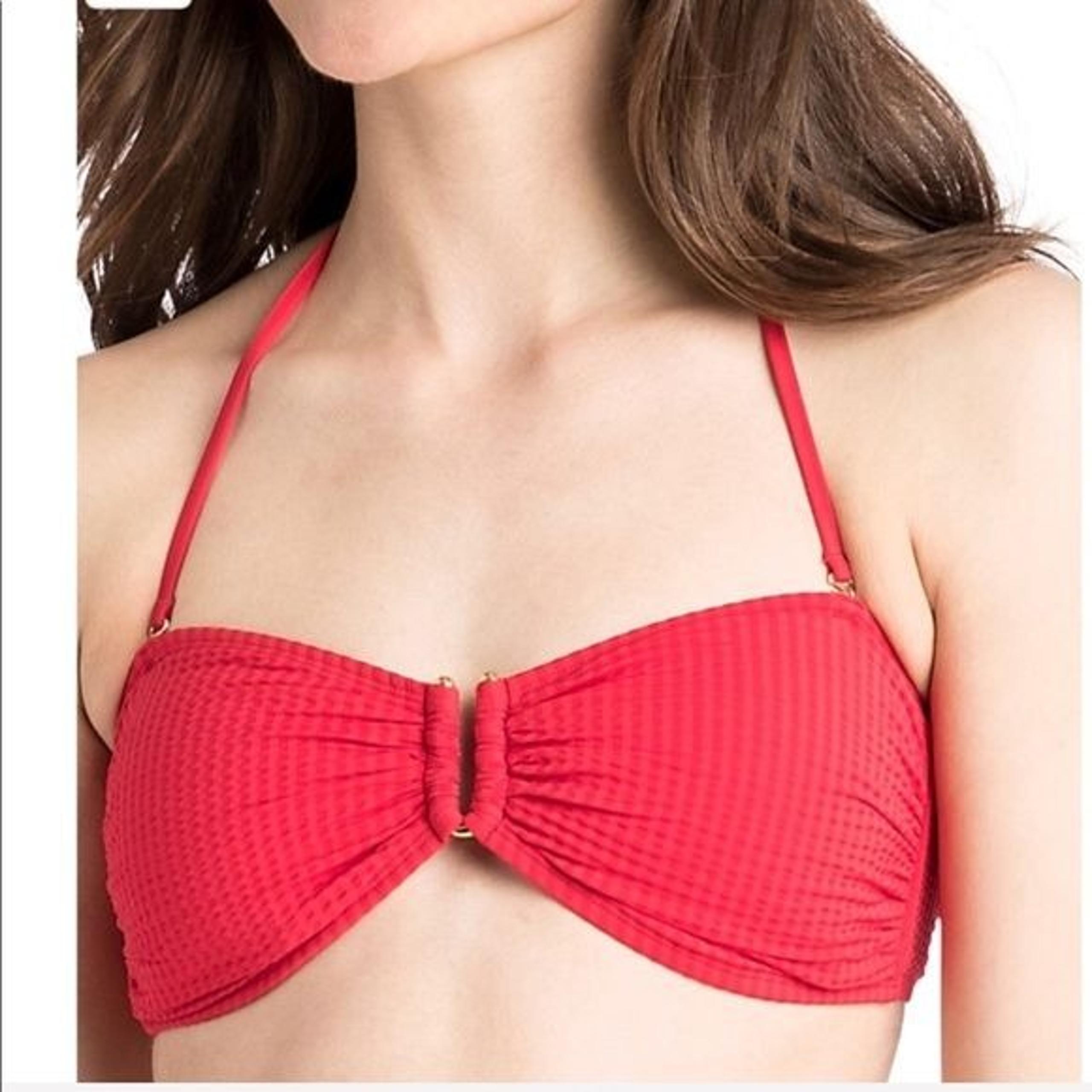 NWT Vineyard Vines Beachy Bandeau Seersucker Bikini Top Size XXS