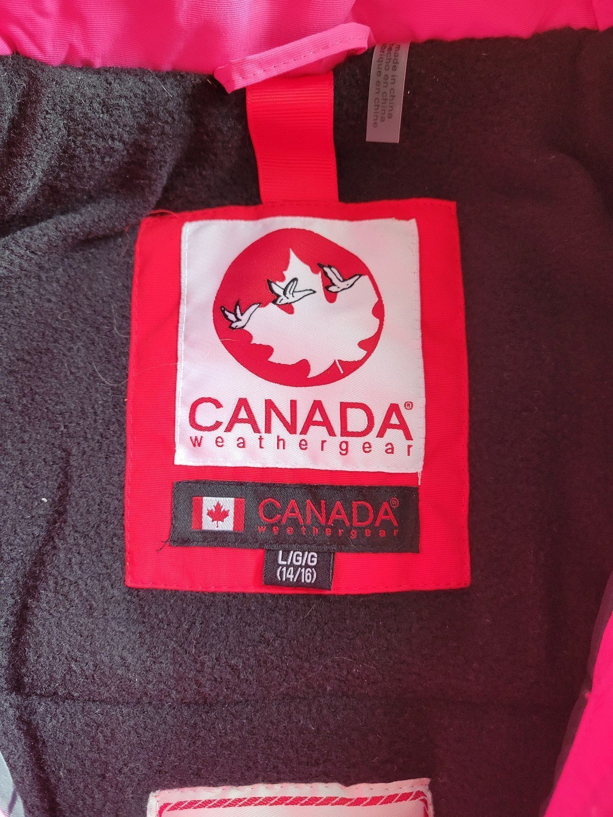CANADA Weather Gear Pink Girls Parka