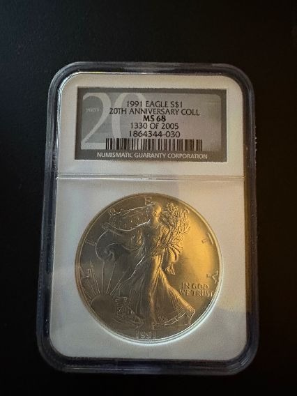 1991 Silver Eagle MS68