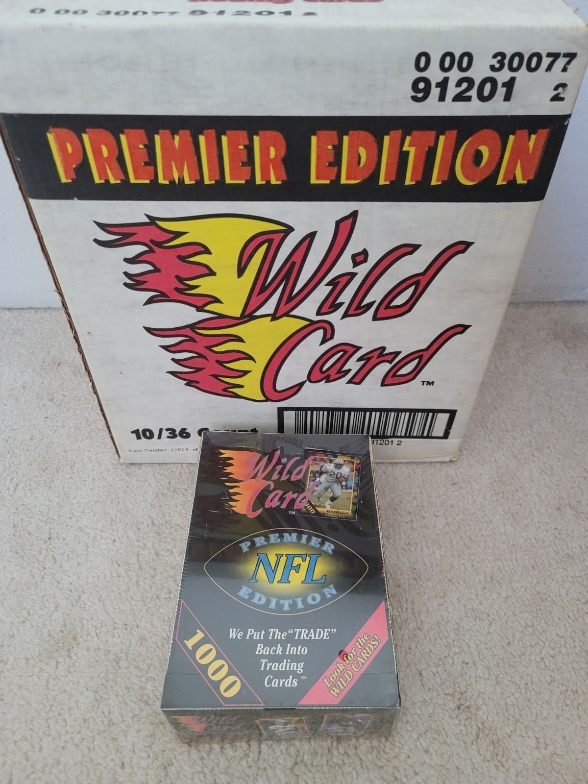 1991 Wild Card NFL Football Box 36 Packs Original Owner 30 years Factory Sealed