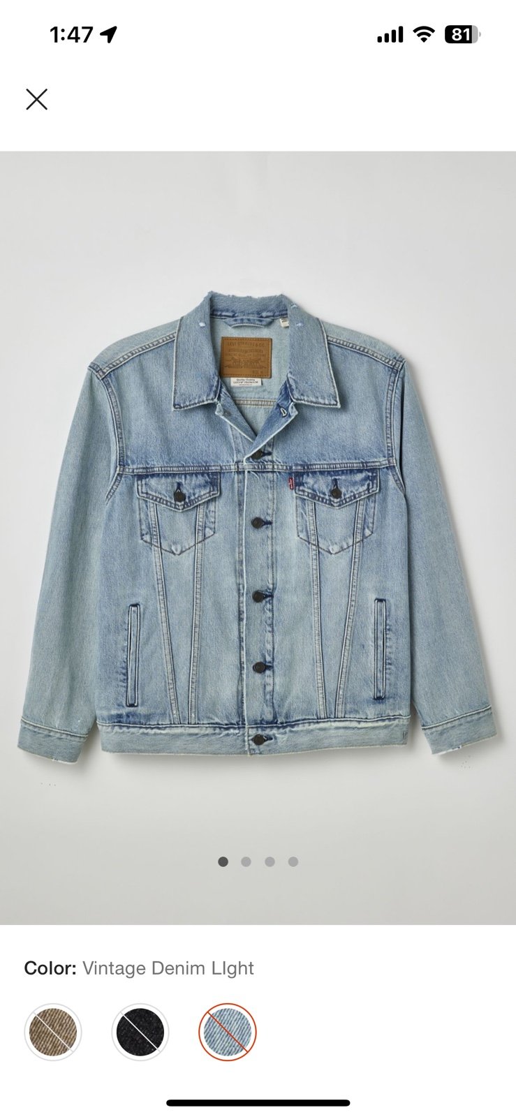 Levi’s premium Relaxed Fit Trucker Jacket