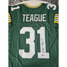 George Teague Autographed/Signed Jersey Beckett Green Bay Packers