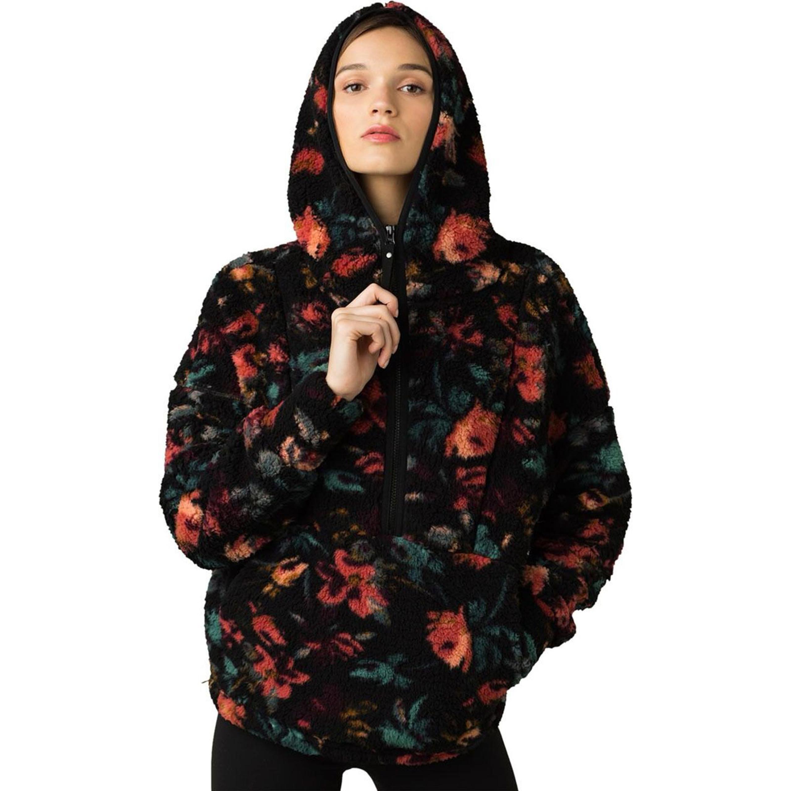 prAna Polar Escape Half Zip Fleece Hoodie Womens - Size - Medium
