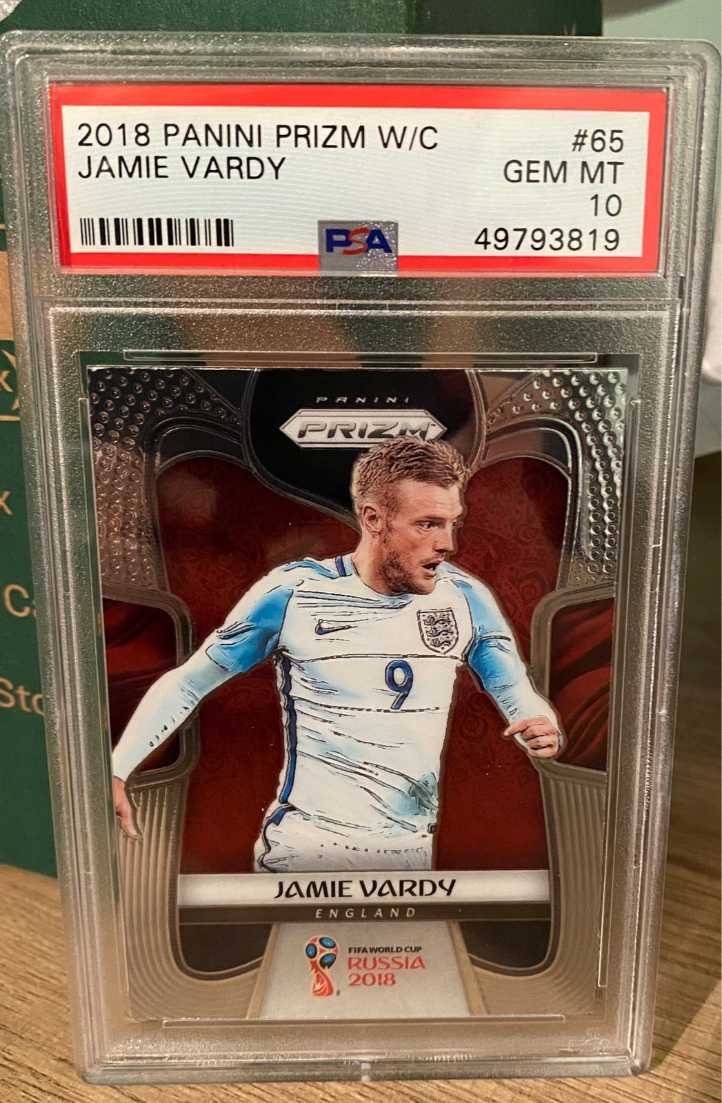 Jamie Vardy 2018 Panini Prizm W/C #65 GEM MT & MT