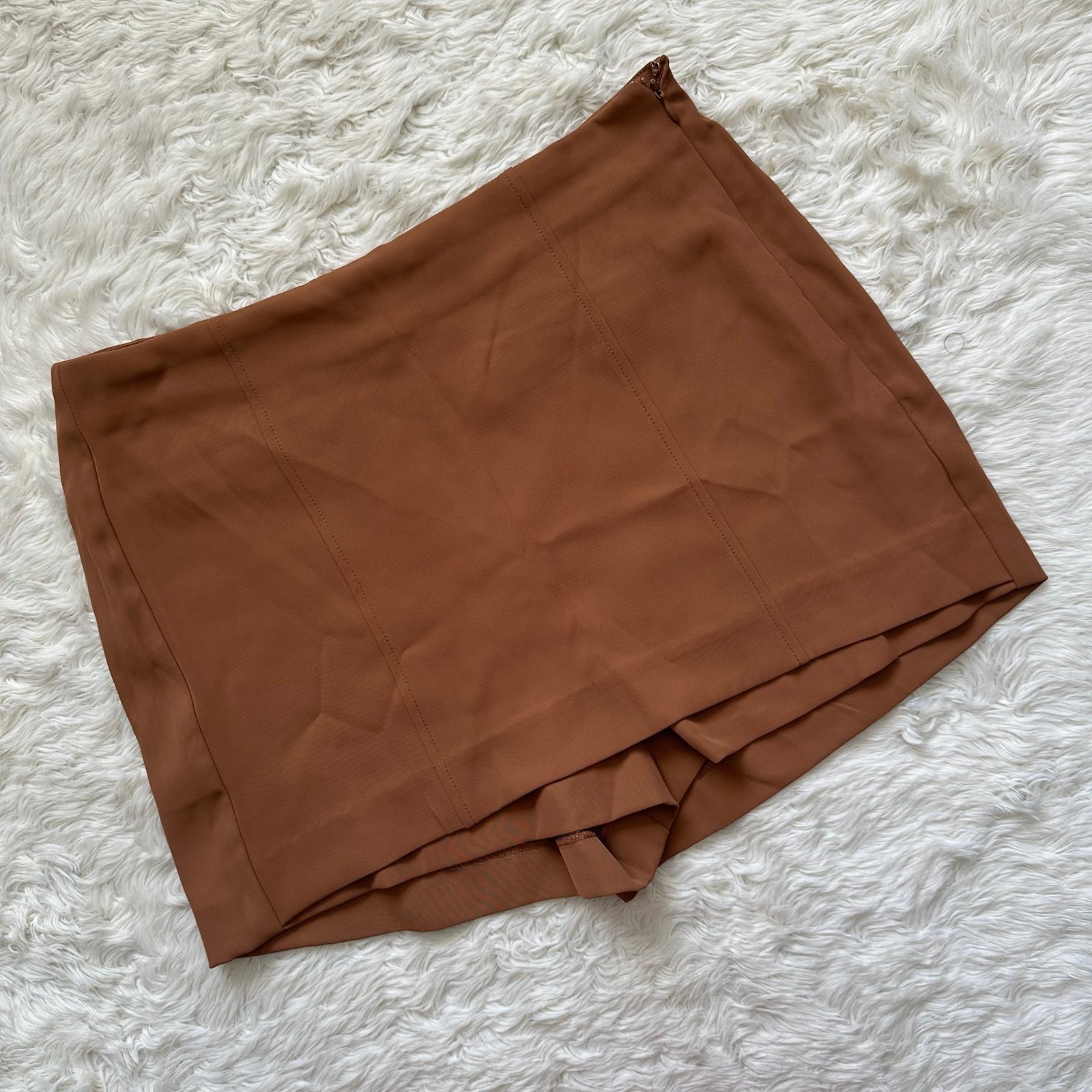 Jason Wu Skort Mini Skirt Shorts Neutral Brown M