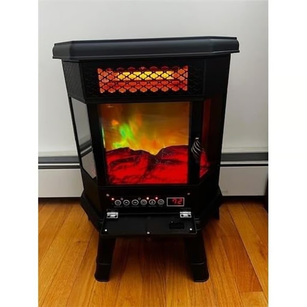 RealSmart Electric Fireplace Heater 22 in Freestanding Fireplace Stove Infrared