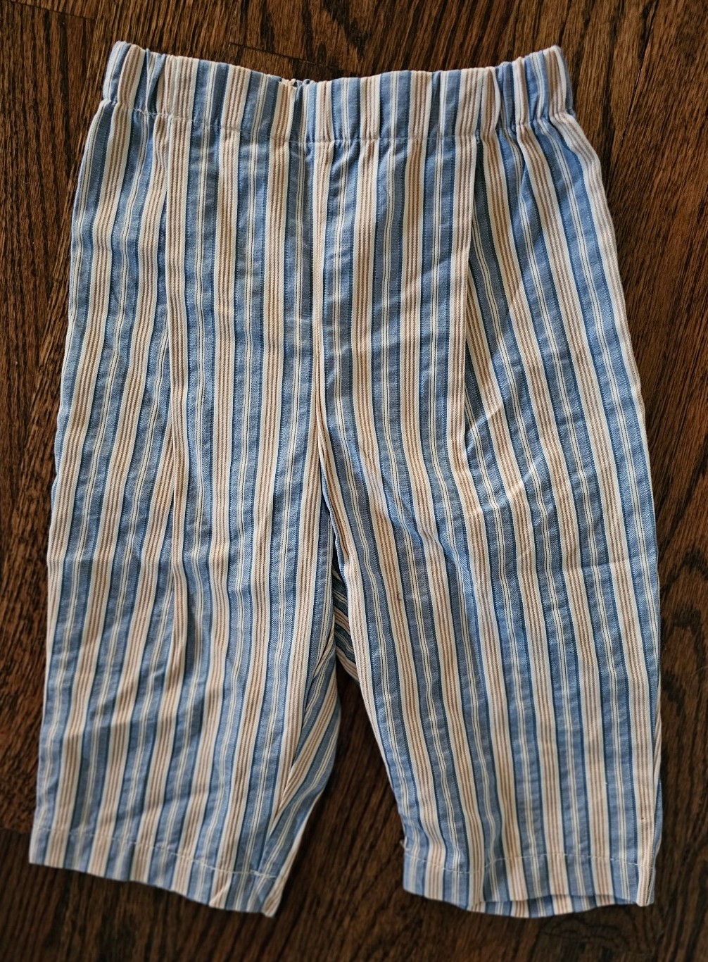 Il gufo luxury Italian designer baby boy palazzo pants, Size 6 months