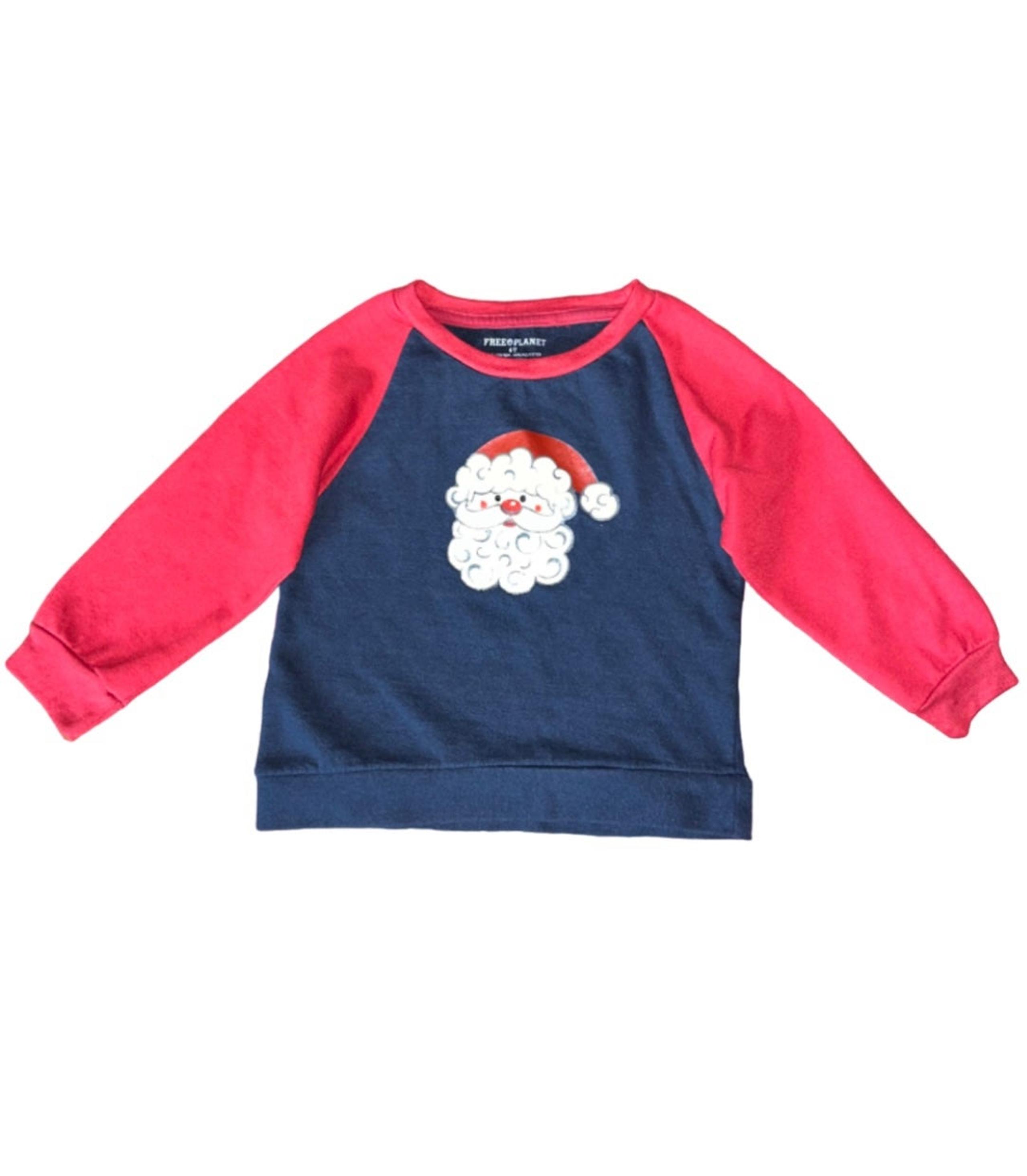 Free Planet Toddler Boys “Santa” Sweatshirt Size 4T