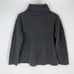 Eileen Fisher Wool Blend Turtleneck Sweater Boxy Fit Chunky Cozy High Neck Gray