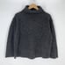 Eileen Fisher Wool Blend Turtleneck Sweater Boxy Fit Chunky Cozy High Neck Gray