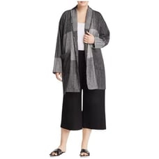 Eileen Fisher Plus Color-Block Shawl Collar Jacket Size XL/ L