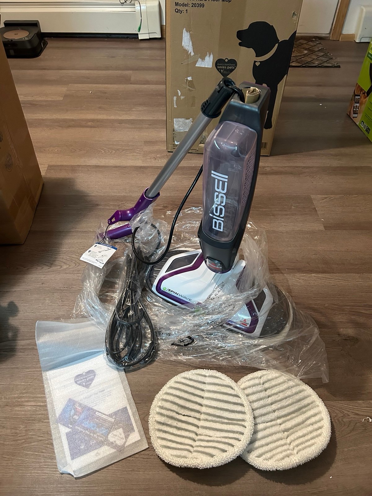 BISSELL® SpinWave Pet Hard Floor Corded Spin Mop Cleaner with Washable mop Pads