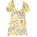 SABO SKIRT Womens Cotton Desert Leaf Printed Puff Sleeve Enga Mini Dress Size XL