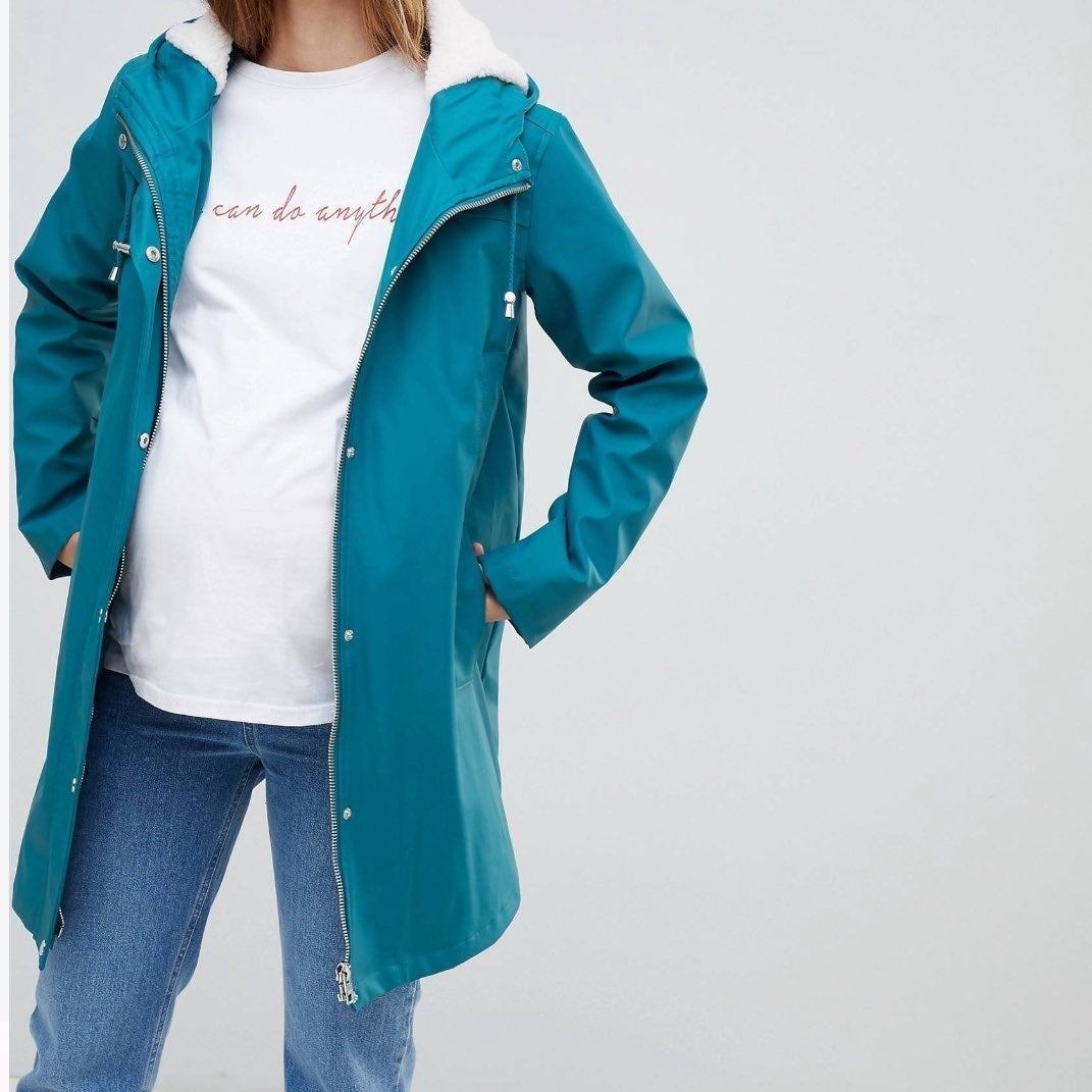 Asos Maternity Rain Coat Size 10