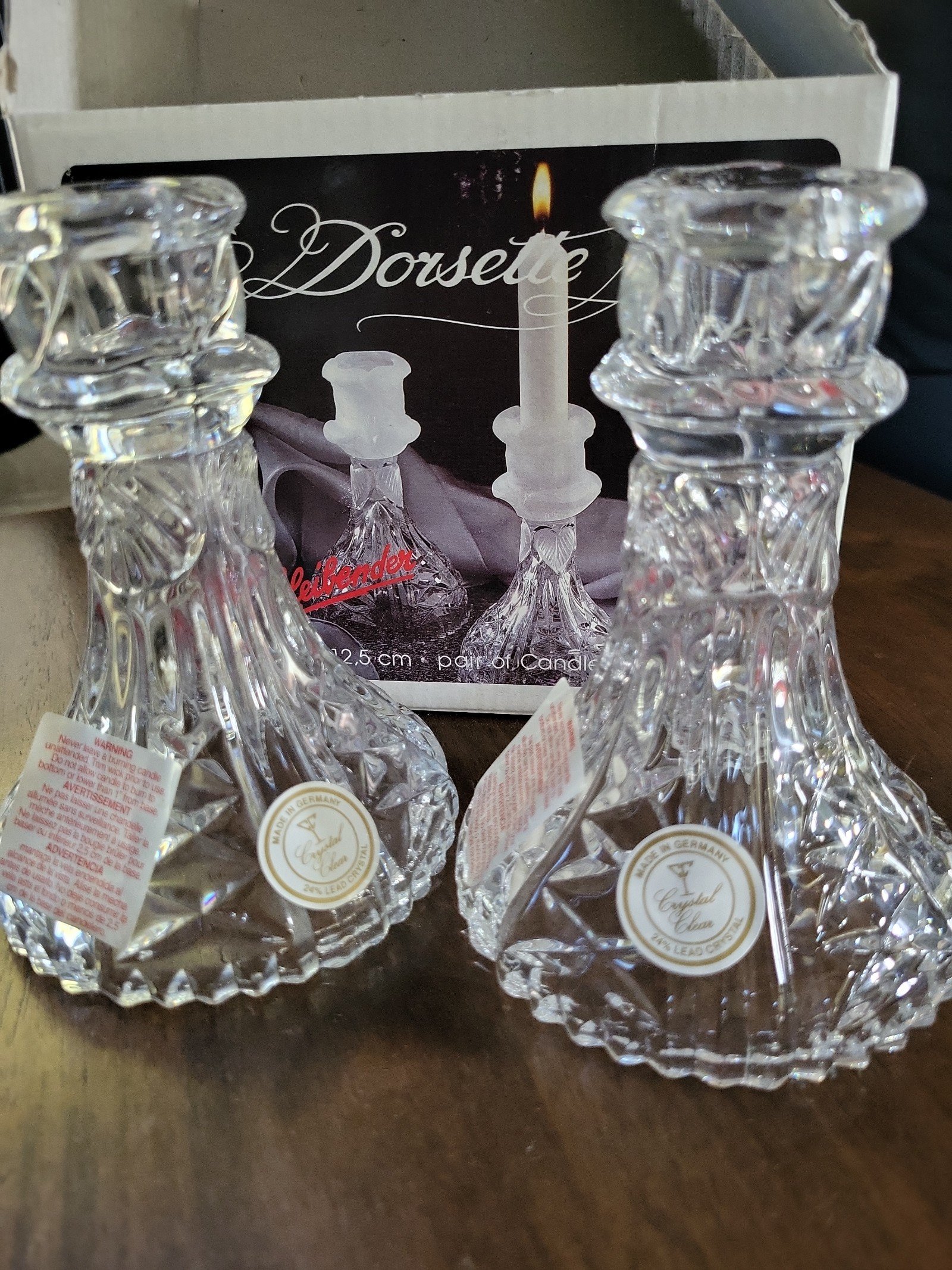 Vintage Anna Hutte Candlesticks