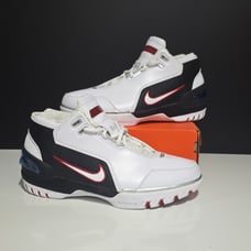 Lebron James Nike Air Zoom Generation 1 Debut Basketball Shoes White Black Red
