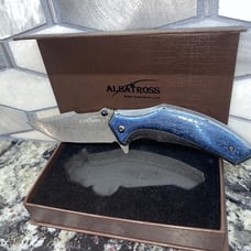 Albatross 8” Metallic Handle w/metal etching NEW