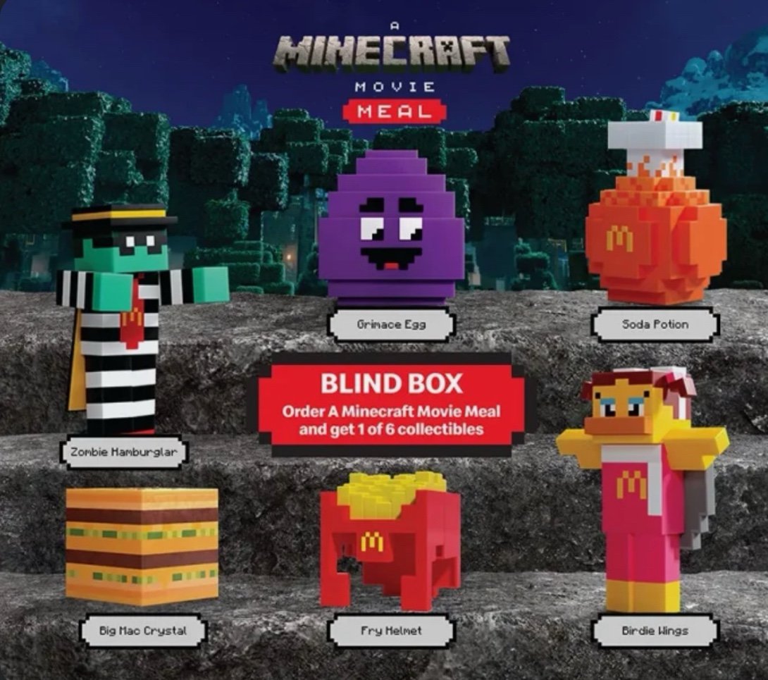 mcdonalds adult minecraft toys