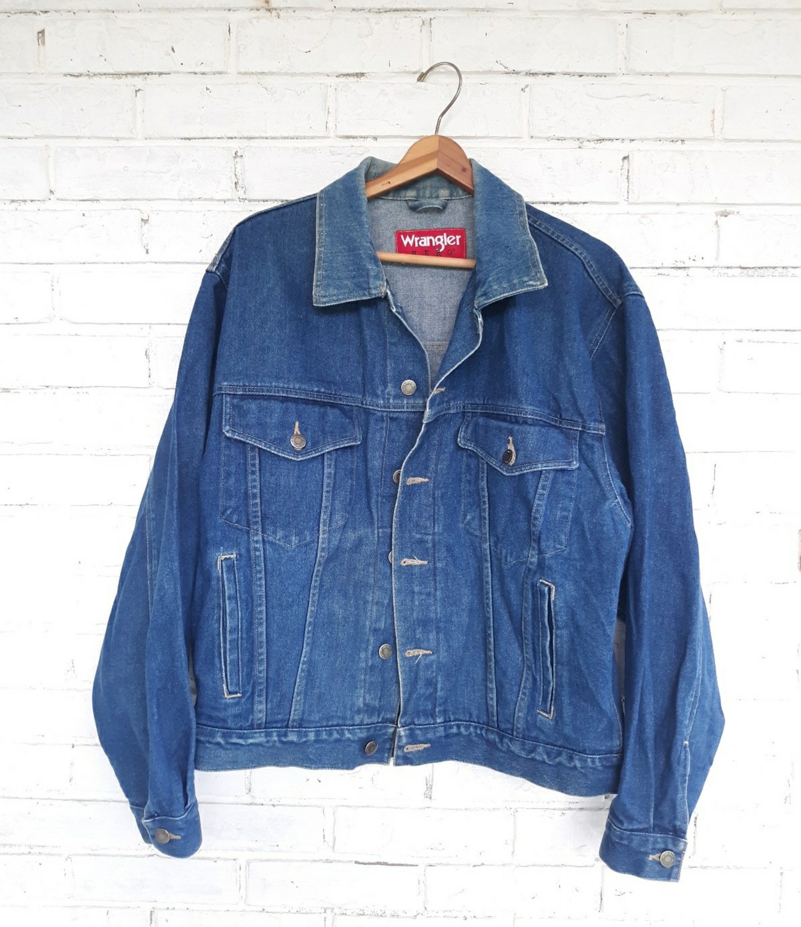 Vintage Wrangler Hero Denim Trucker Jacket