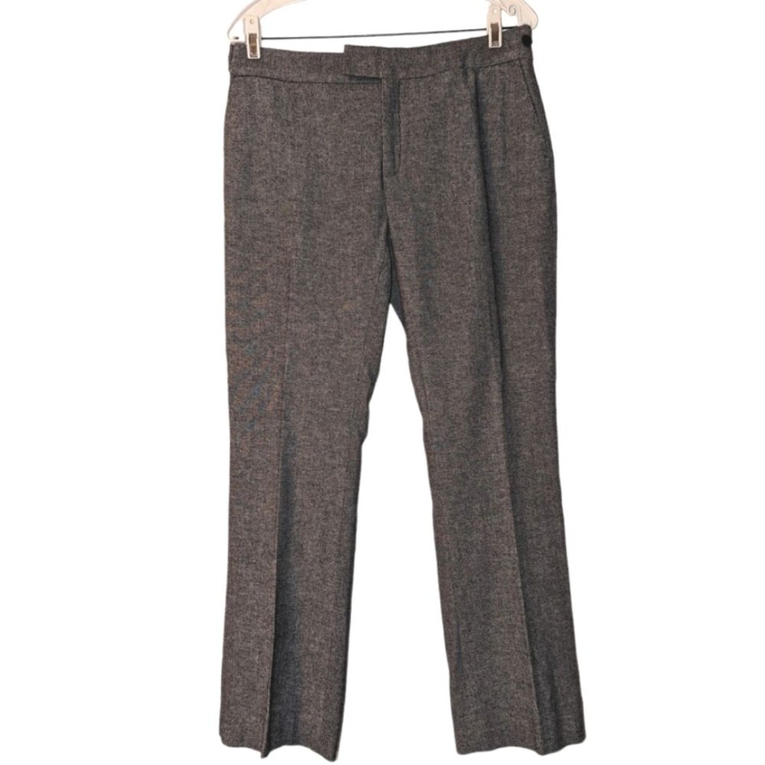 Red Valentino High Rise Straight Leg Wool Lined Business Work Pant Trousers