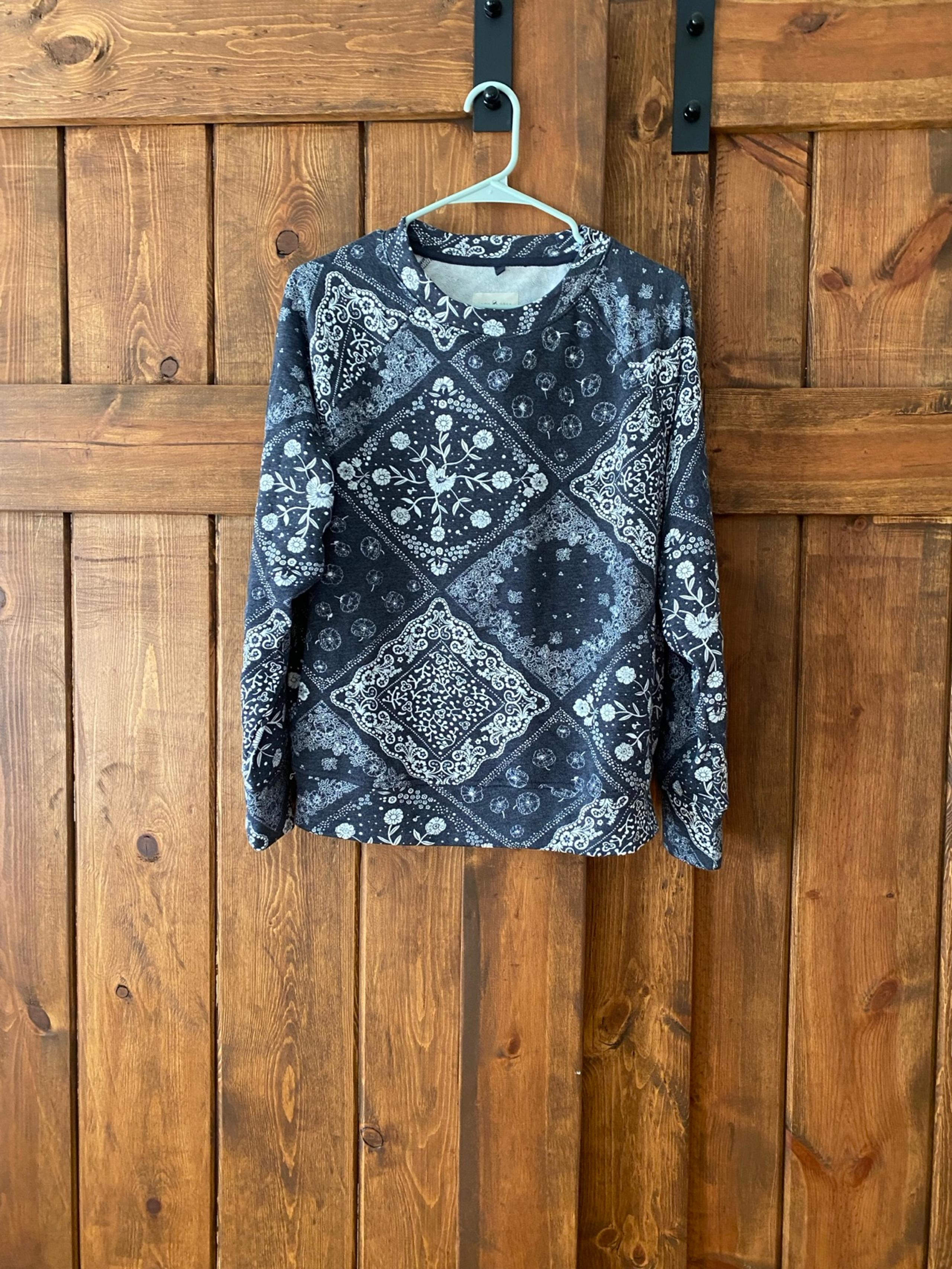 Loft Bandana Print Crewneck Sweatshirt