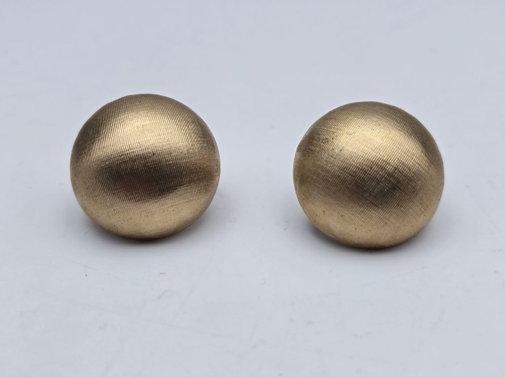 Vintage Crown Trifari Earrings Gold