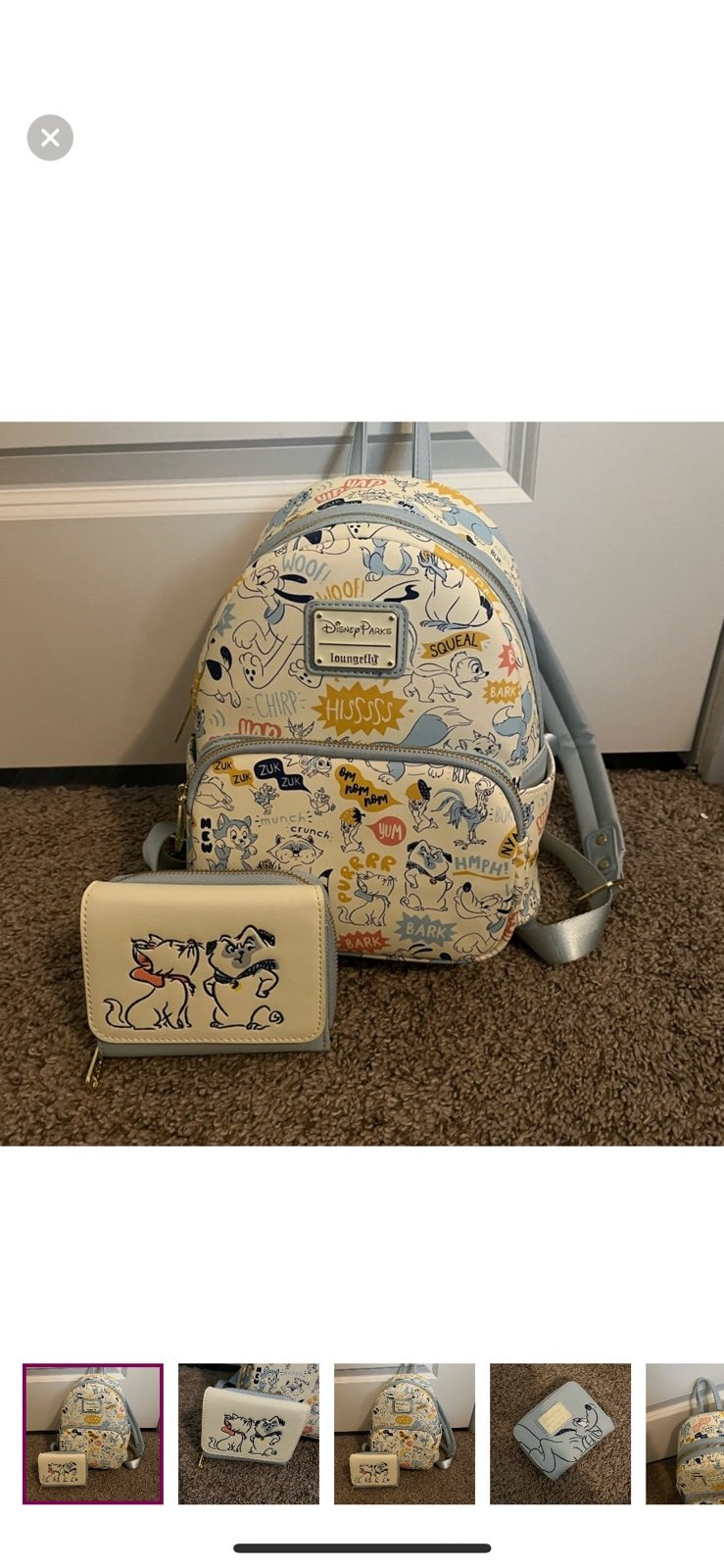 Disney Sidekicks Loungefly Mini Backpack & Wallet(Read