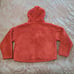 Victoria's Secret PINK Teddy Full Zip Hoodie Jacket Burnt Orange Size Large