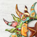 Celestial Metalwork Sun Moon Stars Painted Large Metal Wall Hanging Decor Boho