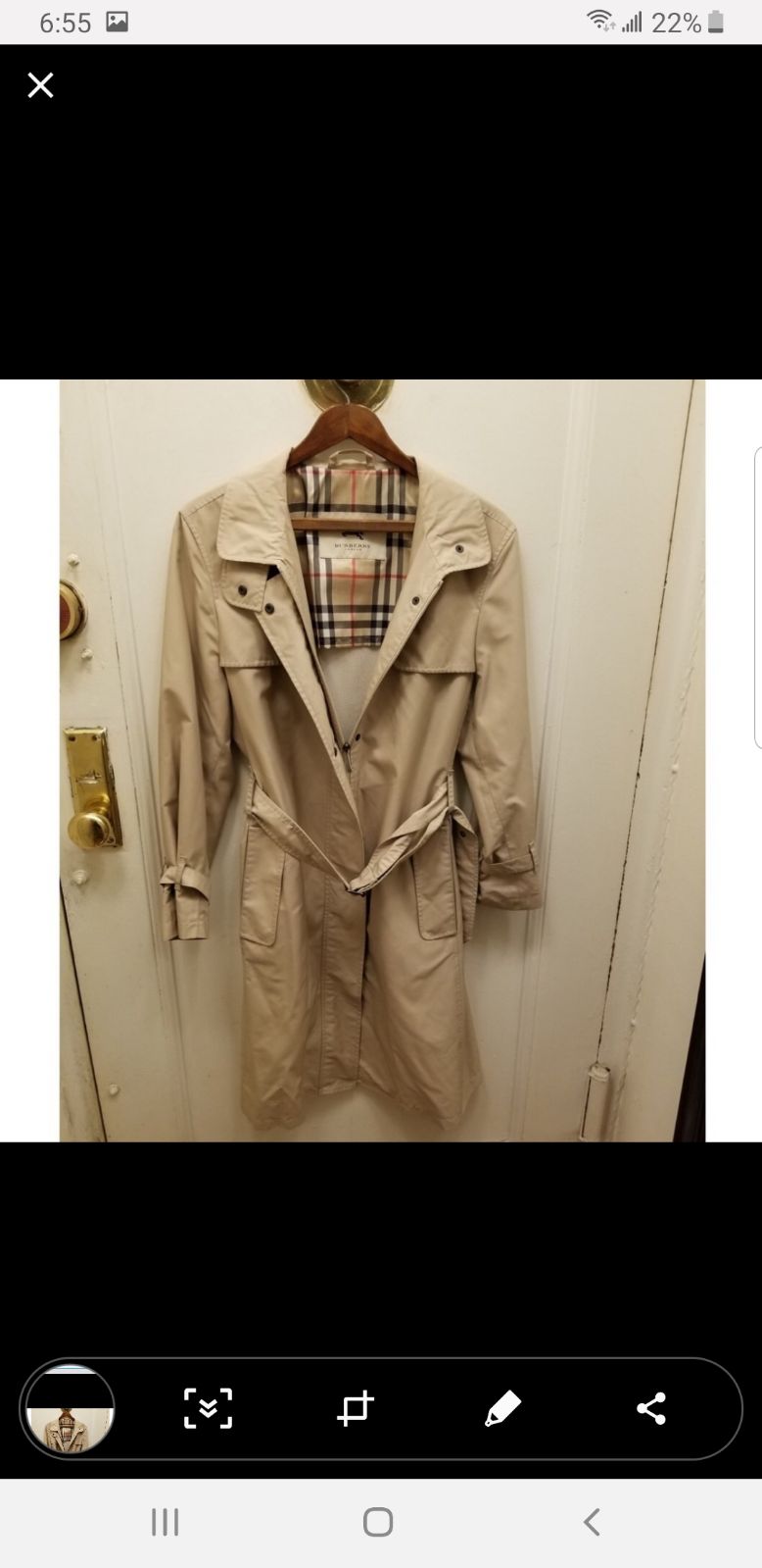 Burberry London Long Treanch coat